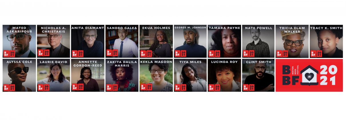 Grid of presenter headshots